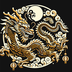 Welcome the Chinese New Year with our 2024 Dragon Icon! This charming design features a stylized dragon, a symbol of power, strength, and good luck in Chinese culture.