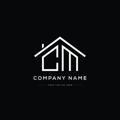 Letter CM Home Logo Design. Usable for Business Logo. Home Vector Logo