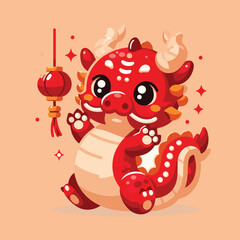 Welcome the Chinese New Year with our 2024 Dragon Icon! This charming design features a stylized dragon, a symbol of power, strength, and good luck in Chinese culture.