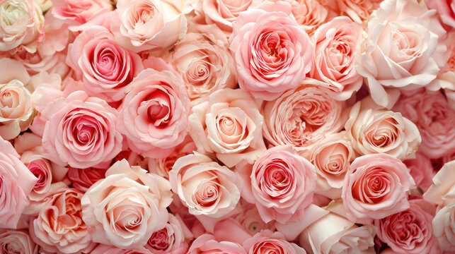 pink roses background © pankajsingh
