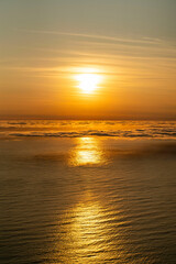 Naklejka premium sunset over the sea