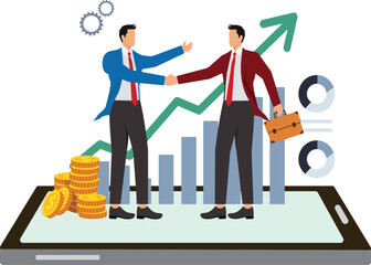 Cooperation, Separation,Dividing,Support,Business,Assistance,Economy, Businessmans