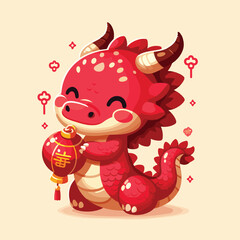 Welcome the Chinese New Year with our 2024 Dragon Icon! This charming design features a stylized dragon, a symbol of power, strength, and good luck in Chinese culture.