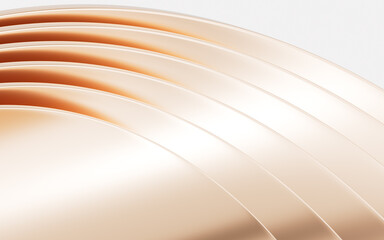 Abstract metal curve background,3d rendering.