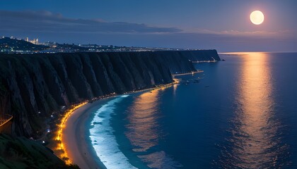 sunset over the sea, Captivating Sunset Aerial View Of Vale Figueiras Beach In Portugal Photo...