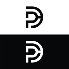 Monogram PD Letter Logo Design. Usable for Business Logo. Logo Element