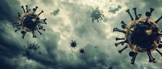 The virus is over the city. Virus protection of the megalopolis
