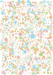 Colorful background. Abstract pattern with cofetty on white background. 
