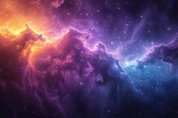 Colorful space galaxy cloud nebula. Stary night cosmos. Universe science astronomy. Supernova - obrazy, fototapety, plakaty