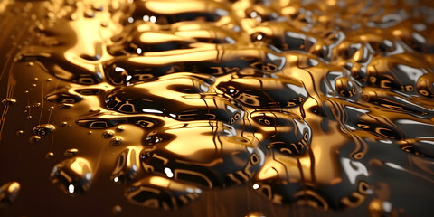 Liquid metal. Fused gold.