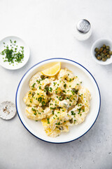 Potato salad with lemon dressing