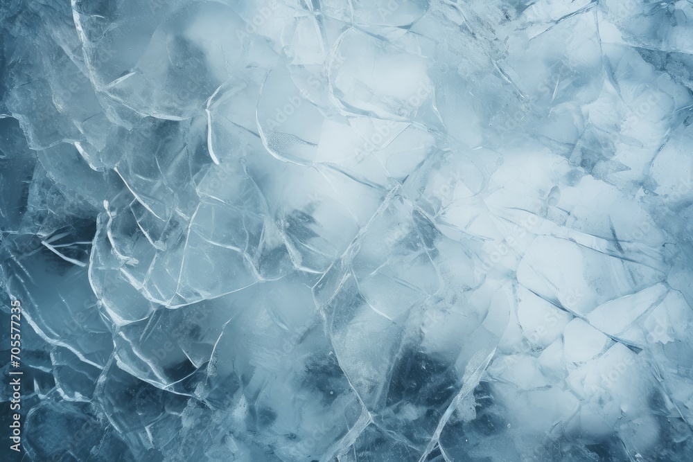 Poster ice texture background. winter abstract pattern. generate ai