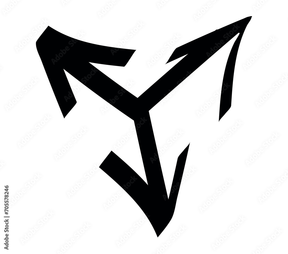 Aufkleber arrow element of black-white set. the outline style emphasizes its form, making them an excellent ch