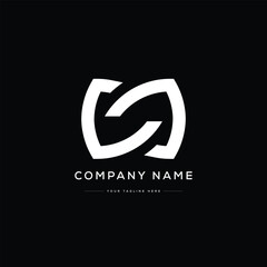 Monogram CS Letter Logo Design. Usable for Business Logo. Vector Logo