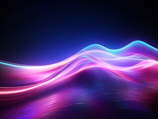 Fototapeta premium Dynamic waves futuristic design abstract background
