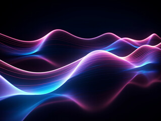 Dynamic waves futuristic design abstract background