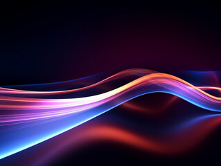 Fototapeta premium Dynamic waves futuristic design abstract background