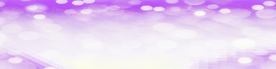 Purple bokeh panorama widescreen background, Usable for social media, story, banner, poster, Advertisement, events, party, celebration, and various graphic design works