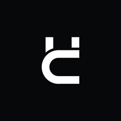 Monogram CH Letter Logo Design. Usable for Business Logo. Vector Logo