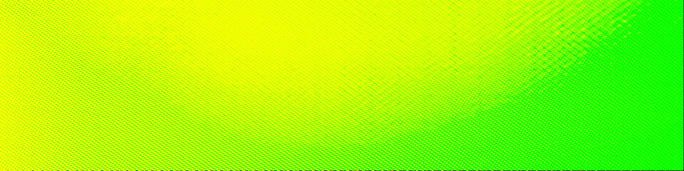 Yellow and green mixed color gradient panorama widescreen background with blank space for Your text or image, usable for social media, story, banner, poster, Ads, events, party, and various design wor