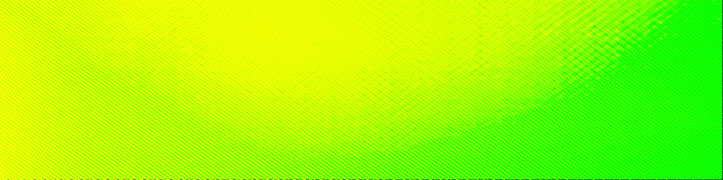 Yellow and green mixed color gradient panorama widescreen background with blank space for Your text or image, usable for social media, story, banner, poster, Ads, events, party, and various design wor