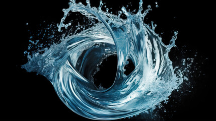 water splash isolated on a white background.