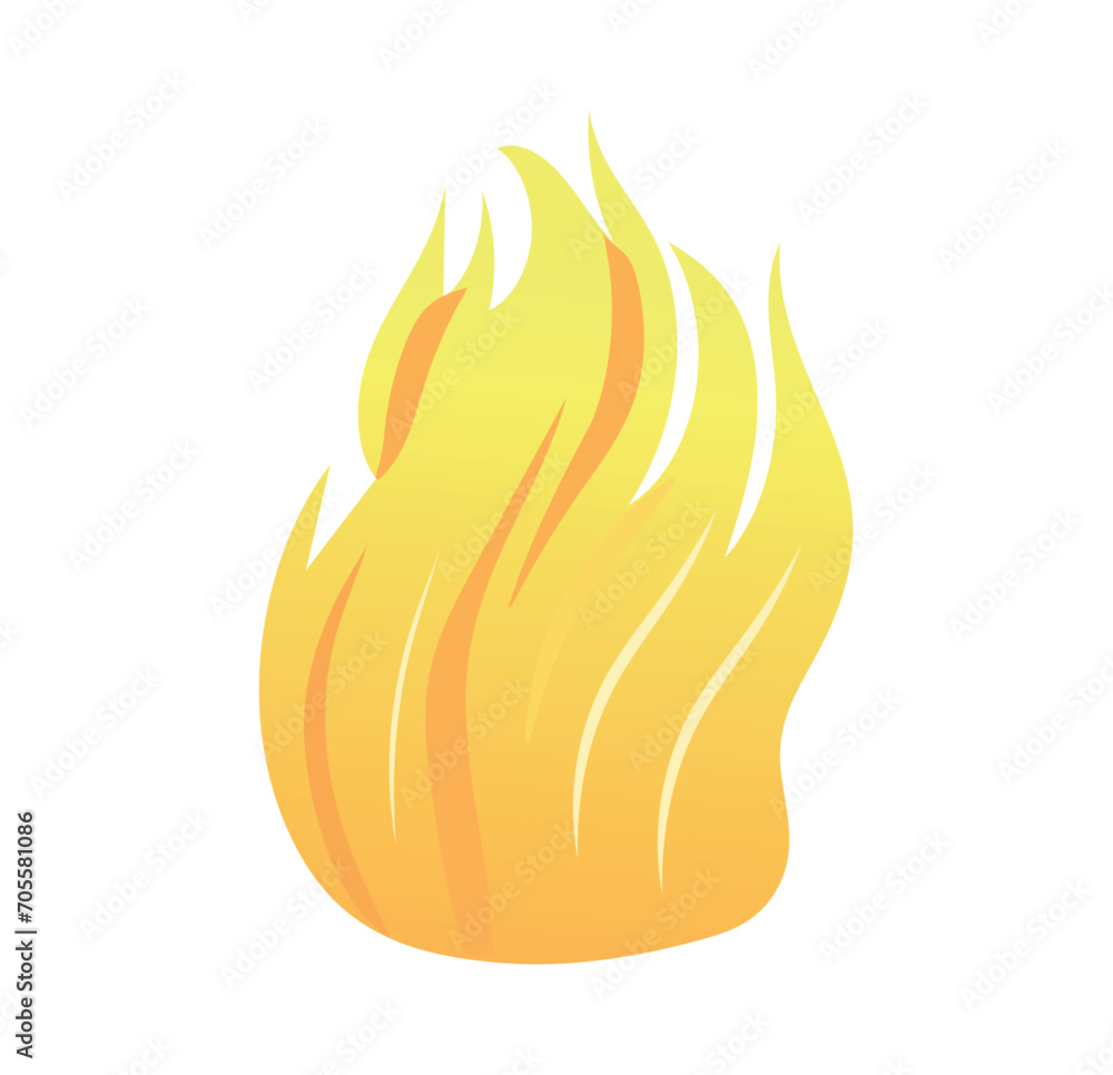 Poster fire element of colorful set. this flame effortlessly infuses warmth and vibrancy into art work, mak