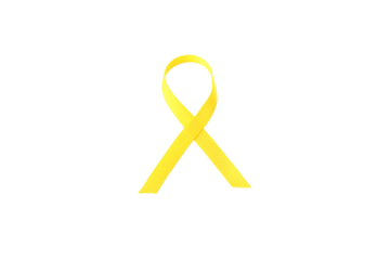 PNG,Yellow ribbon, isolated on white background
