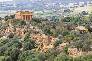 Naklejka premium Valle dei Templi in Agrigento, Sicily