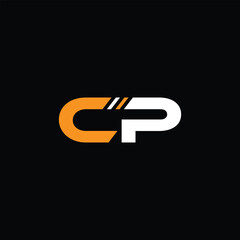 Monogram CP Letter Logo Design. Usable for Business Logo. Logo Element