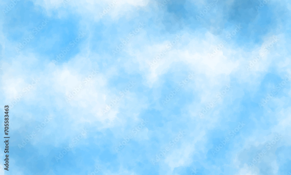 Aufkleber blue background with space. blue watercolor background. soft blue watercolor background for your des