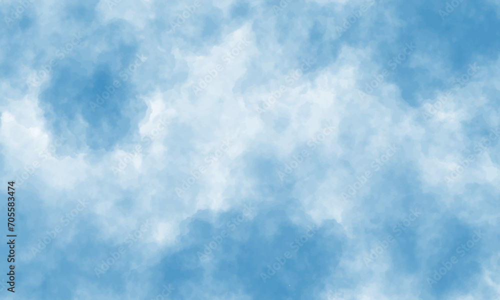 Aufkleber blue background with space. blue watercolor background. soft blue watercolor background for your des