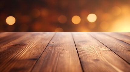 Clean wooden platform on cozy background picture
