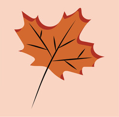 School element of colorful set. This charming flat cartoon illustration combines the nostalgia of autumn leaves with the excitement of the school theme. Vector illustration.