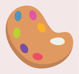 School element of colorful set. This delightful flat cartoon illustration combines a school theme with a colorful palette. Vector illustration.