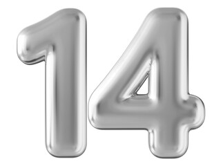 Silver 3d number 14