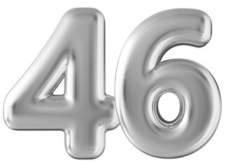 Silver 3d number 46