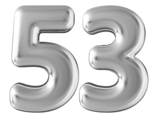 Silver 3d number 53