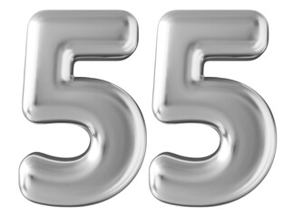 Silver 3d number 55