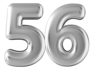 Silver 3d number 56