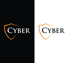 Cyber logo design vector template