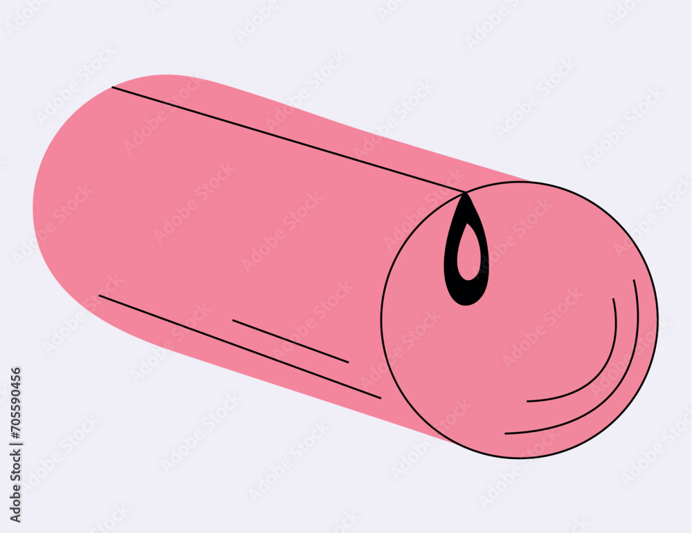 Poster school element of colorful set. this cartoon image of pencil box brings back memories of school days