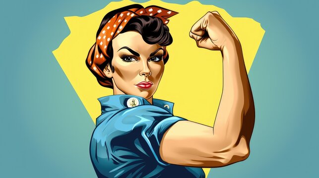Vintage Power - A Strong Female Icon for a New Era - Generative AI