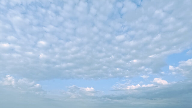 beautiful large clouds in the blue sky bg - photo of nature
