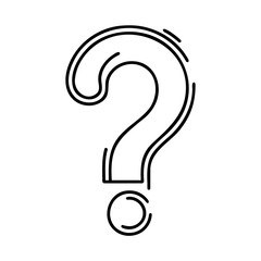 Question mark linear background. Vector illustration.