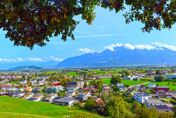 Gemeinde Gams im Kanton St. Gallen, Schweiz