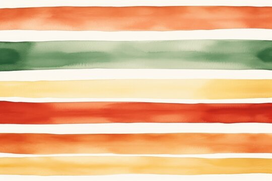 Black history month. Watercolor stripes on white background
