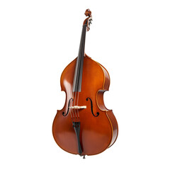 Fototapeta premium Double bass isolated on transparent background