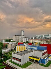 building in the city