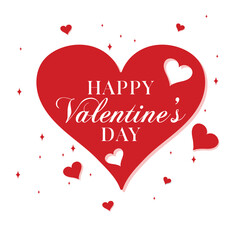 Happy valentine's day greeting card background 